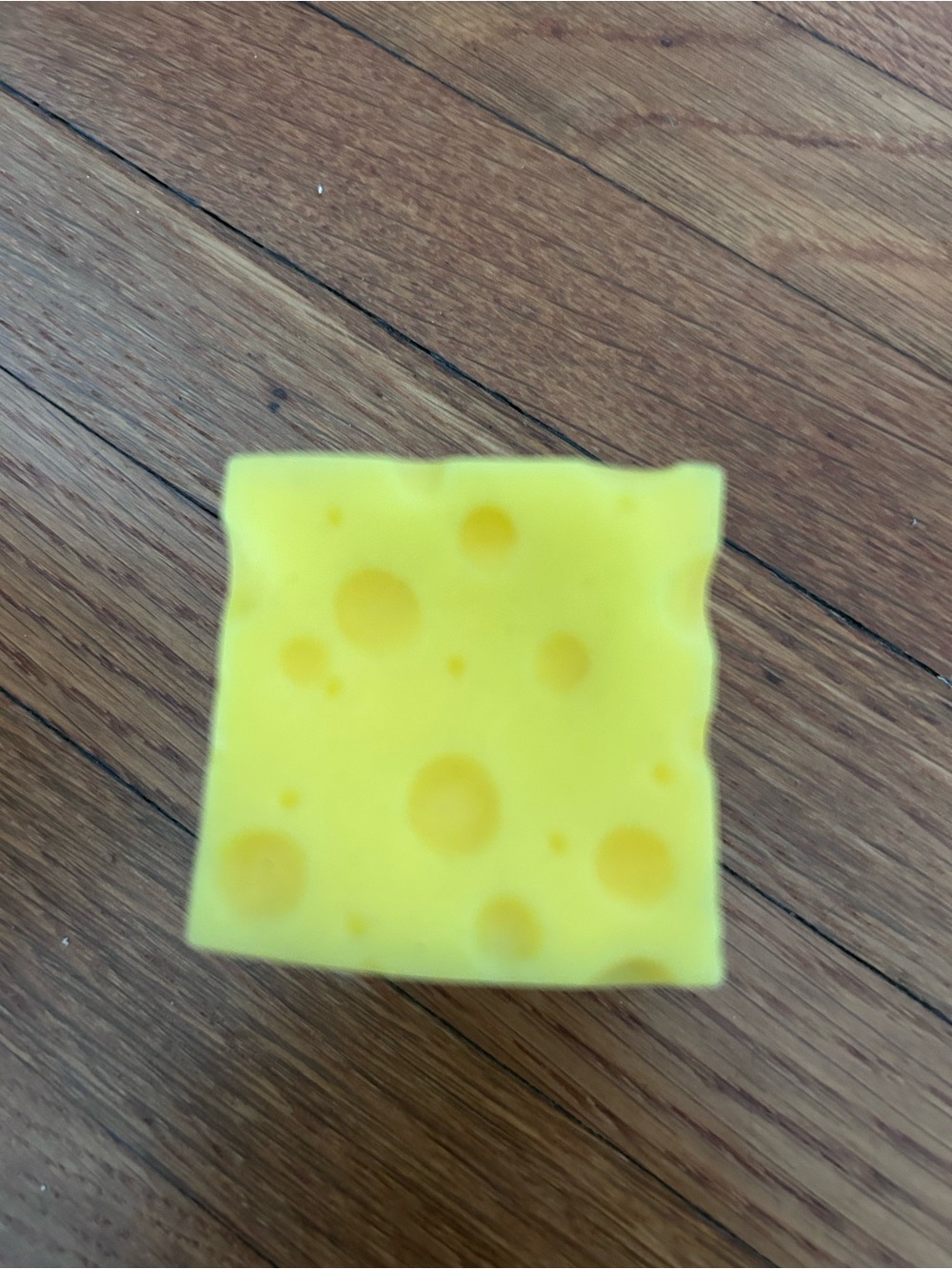 Yellow mini cheese squishy